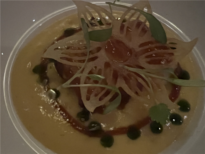 prawn and asparagus